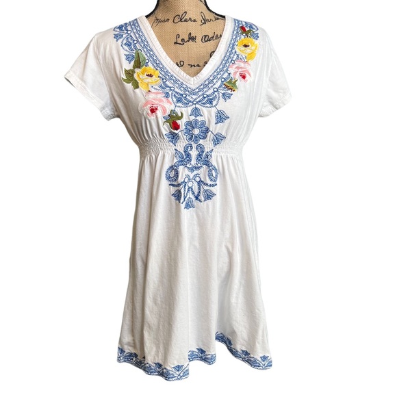 Vintage Tops - Bella Carra  Tie Dye V neck Shirt sz Large